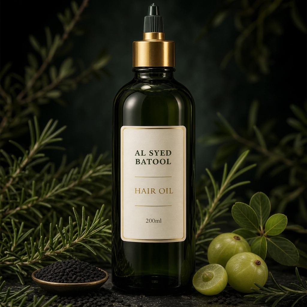 Al Syed Batool Hair Oil — 200ml Family Value Pack